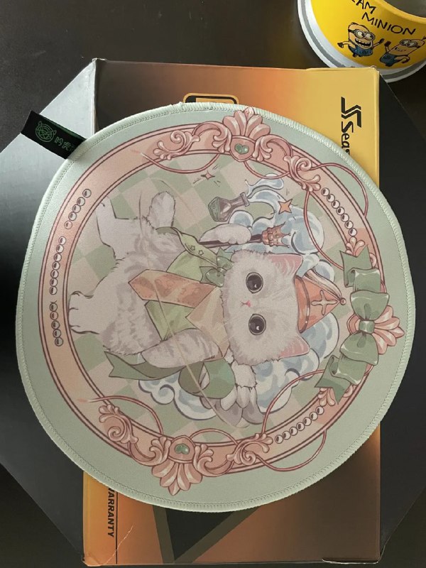 33直播时抽奖邮寄的礼包💕零食大礼包+鼠标垫+巨龙电源包装盒+玉桂狗贴纸cr